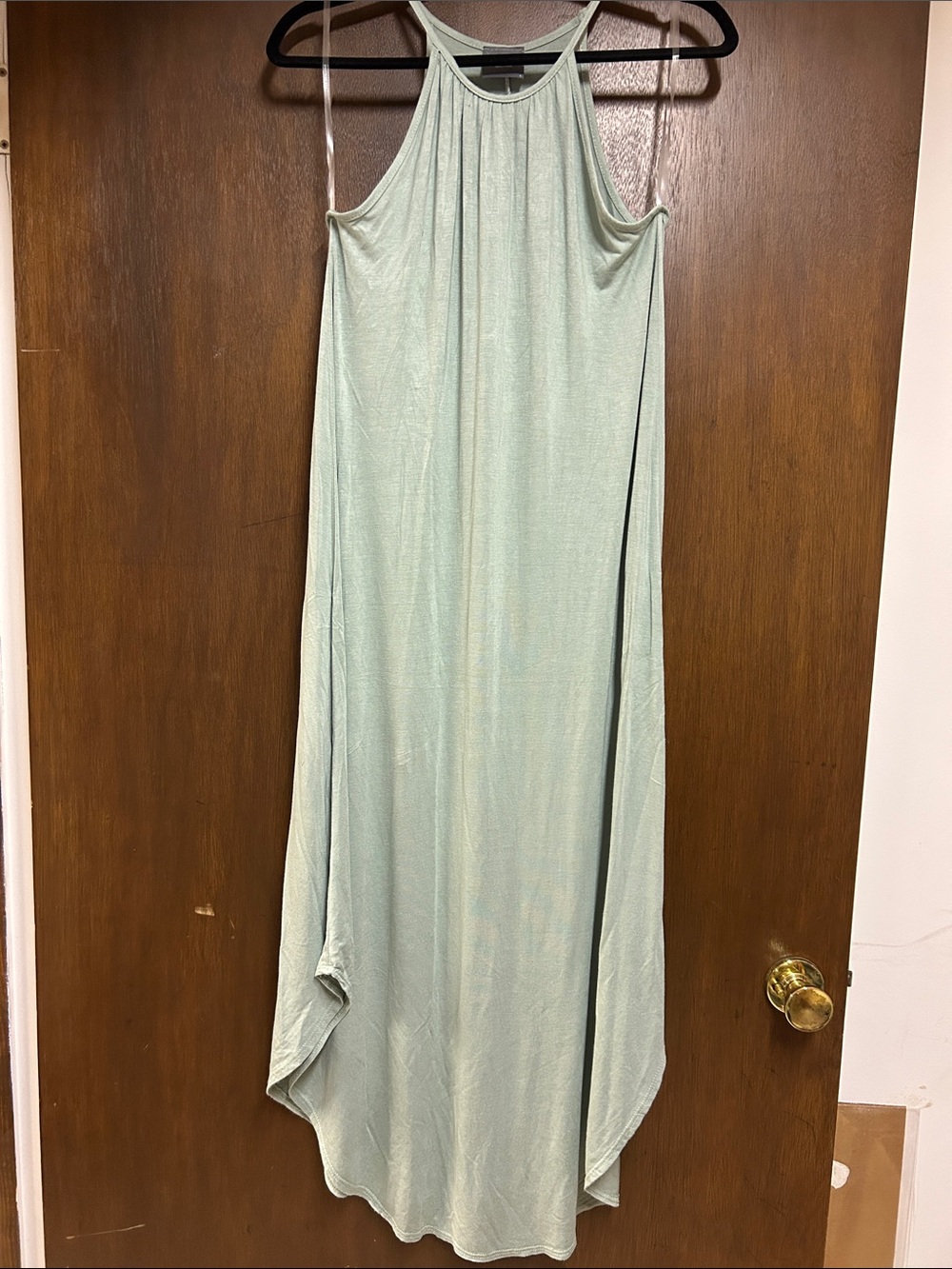 Women's Halter Maxi Skirt in Light Mint Green